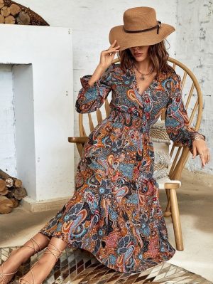 Vestido flores otoño