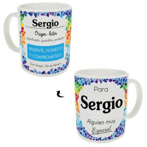 Taza personalizada - Nombre Sergio