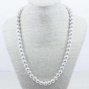 Collar perlas blanco