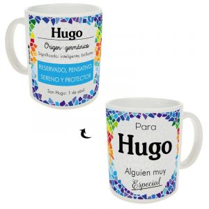 Taza personalizada - Nombre Hugo