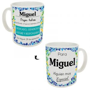 Taza personalizada - Nombre Miguel