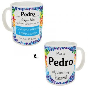 Taza personaliza - Nombre Pedro