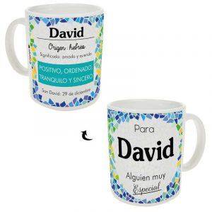 Taza personaliza - Nombre David