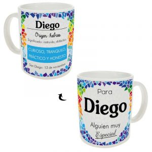 Taza personalizada - Nombre Diego