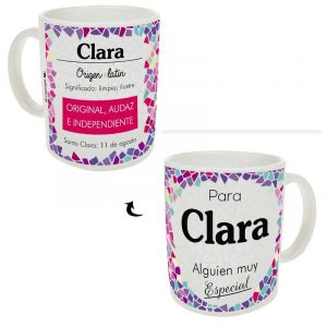 Taza personalizada - Nombre Clara