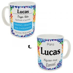 Taza personalizada - Nombre Lucas