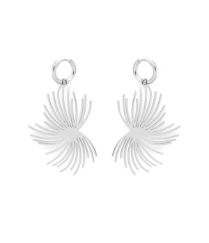 Pendientes acero - Diente de leon