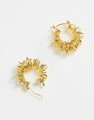 Pendientes acero - aro espiral